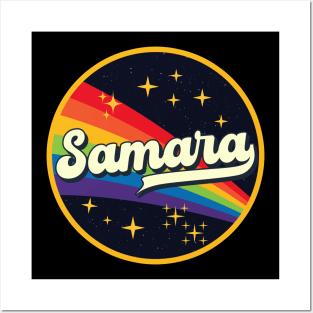 Samara // Rainbow In Space Vintage Style Posters and Art